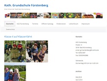 Tablet Screenshot of grundschule-fuerstenberg.de